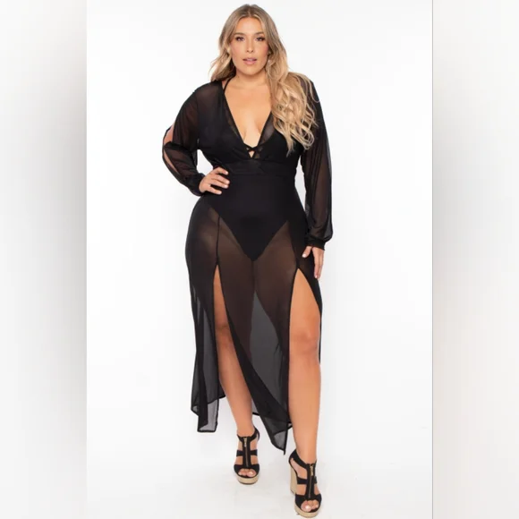 CurvySense Dresses New Nwotcurvysense Plus Size Black Mesh